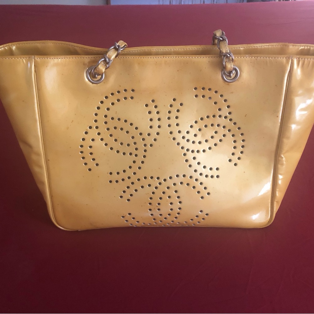 Chanel perforated tote